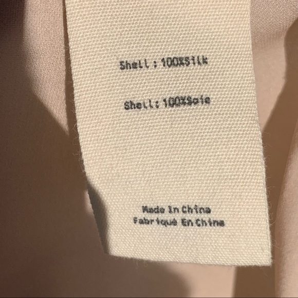 L’AGENCE Silk Button Down Blouse Drawstring Ruching  Size Small - Picture 6 of 9